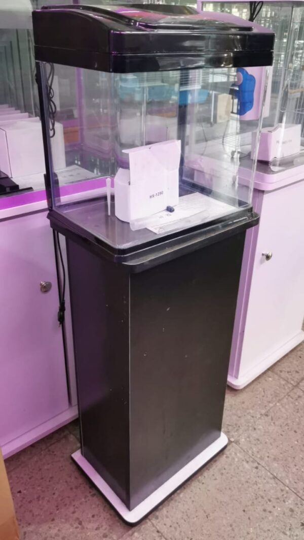 acuario 20 Litros vidrio curvo + mueble
